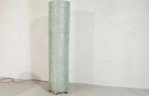 Vintage glass floor lamp