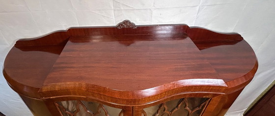 Image 1 of Late Victorian / Early Edwardian Display Cabinet (1880–1900)  A truly charming late Victorian to early Edwardian display cabinet