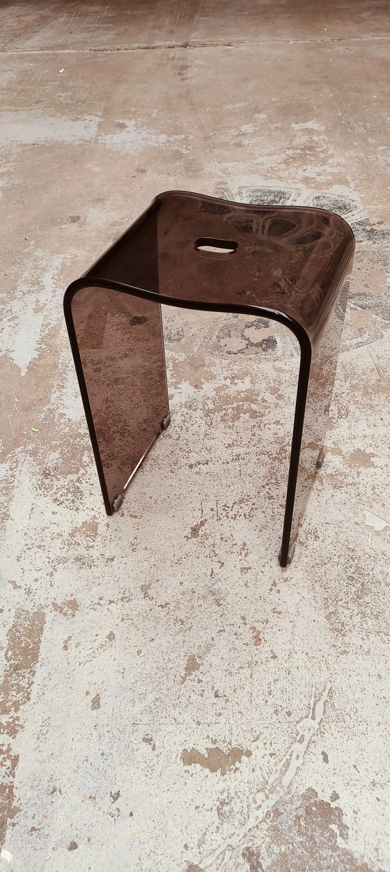 Image 1 of Plexiglazen Jaren 80 Vintage Design Kruk