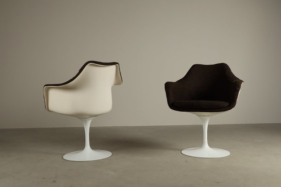 Image 1 of Paar originele Tulip-fauteuils van Eero Saarinen voor Knoll International, jaren 60