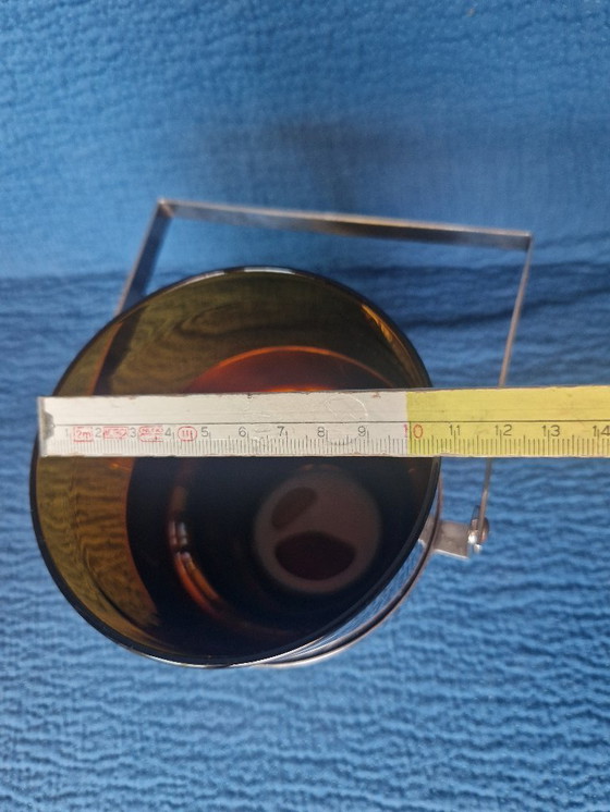 Image 1 of 1960s/70s steel and glass cocktail set Made in Italy