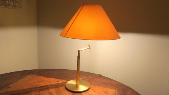 Lámpara de mesa italiana multi-ajustable de latón de Relux Milano, década de 1970. – Lámparas de mesa, Brass (photo 3 of 12)