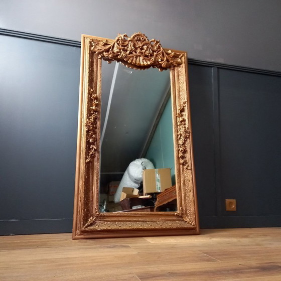 Image 1 of `Spiegel, Hollandse vergulde damspiegel