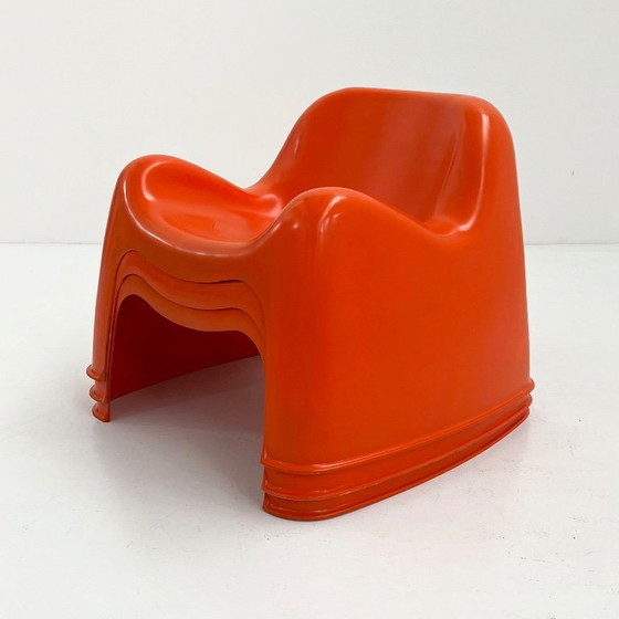 Image 1 of Oranje Toga stoel van Sergio Mazza voor Artemide, jaren 60