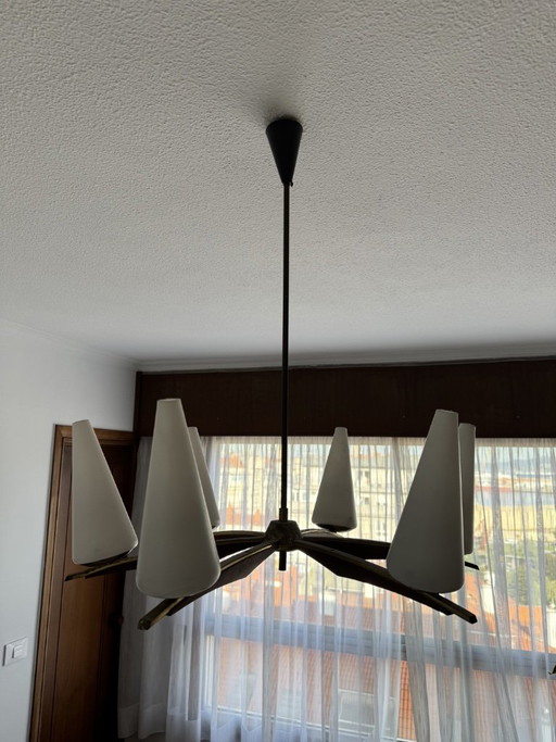 Lampada Rupert Nikoll Anni '50 – hanglampen, Wood (photo 2 of 6)