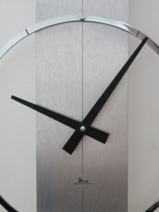 Image 1 of Micro Electric Design Clock By Microtecnica 1970s