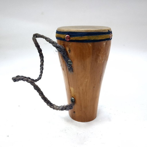 Handcrafted Miniature Wooden Drum