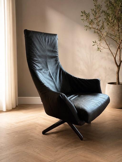 Lederen design relaxfauteuil