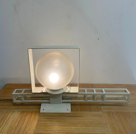 Rare Tebong Paris Outdoor Light Fixture – Architectural Design, Circa 1990 – Table lamps, Iron (photo 5 of 6)
