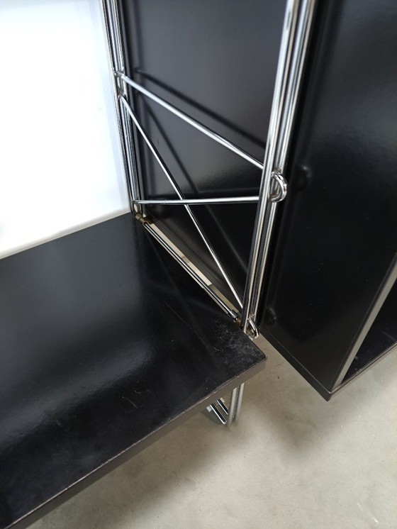 Image 1 of Armoire modulaire Denka de design danois, supports et étagères chromés