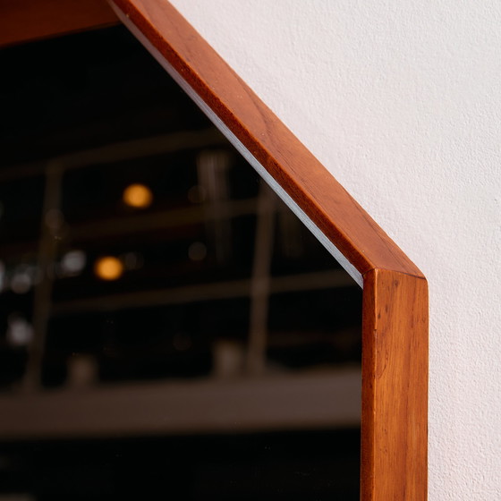 Image 1 of MK11166 Octagonal teak framed mirror