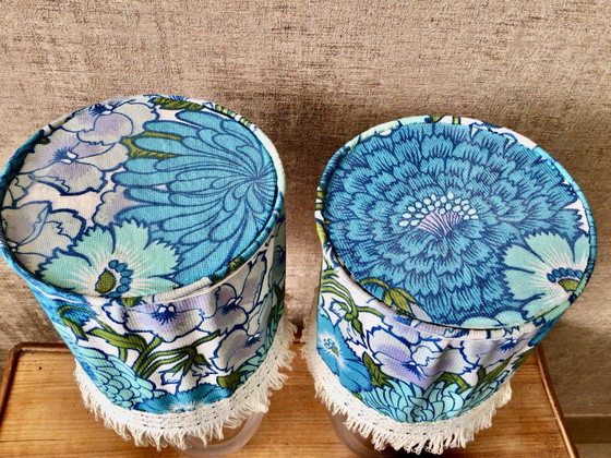 Set of 2 vintage Swedish Table lamps – IKEA, Glass, Textile (photo 2 of 13)