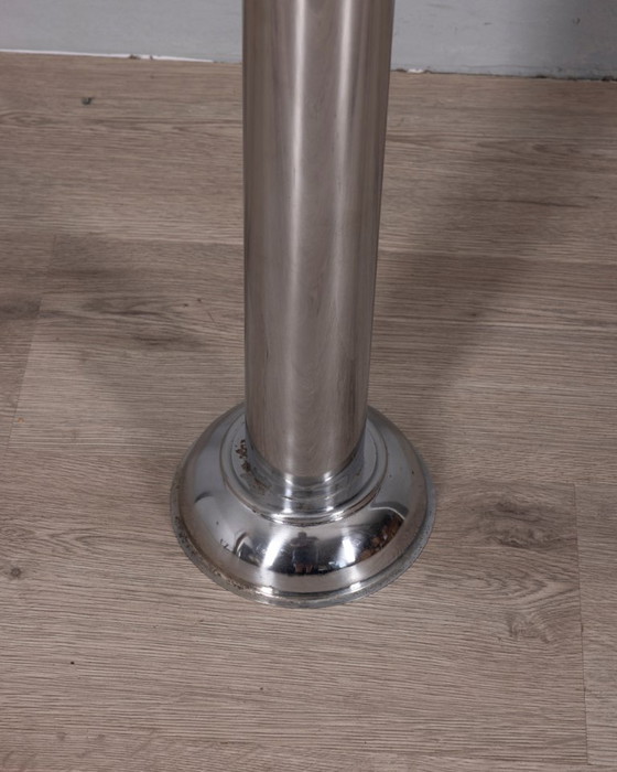 Vintage 1970s Italian-Design Chrome-Plated Metal Floor Ashtray – Decorative Objects (photo 8 of 10)