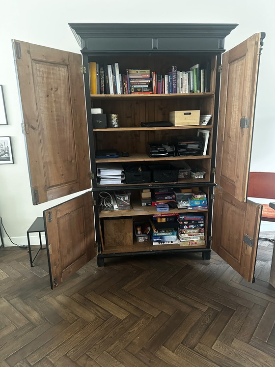 Armadio antico di Praga, Armadi contenitori, Legno, Ottone, Nero (foto 3 di 5)