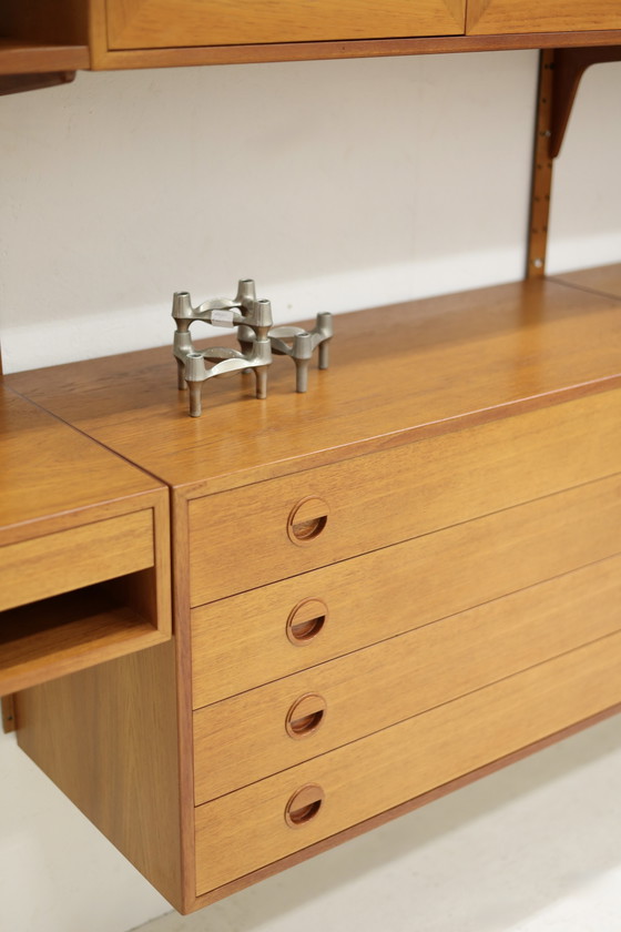 Image 1 of Wandsysteem Teak, Hansen en Guldborg Jaren 60