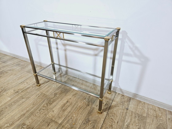 Hollywood Regency Konsolentisch – Metal, Chrome (photo 11 of 15)