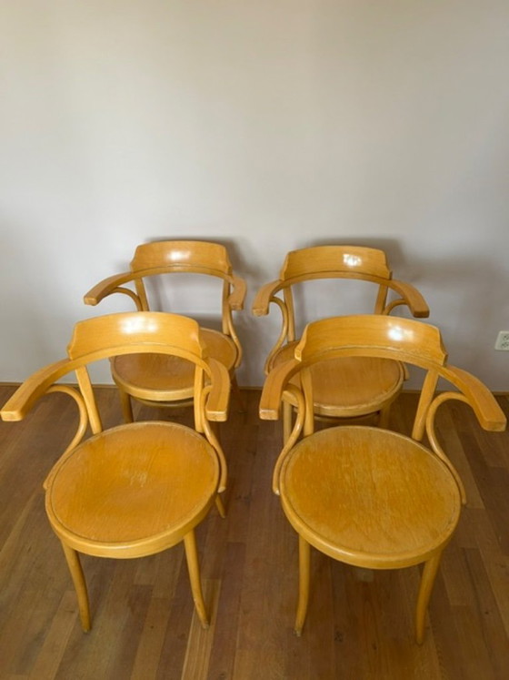 4x Buchenstühle – selection norm, Esszimmerstühle, Wood (photo 4 of 5)