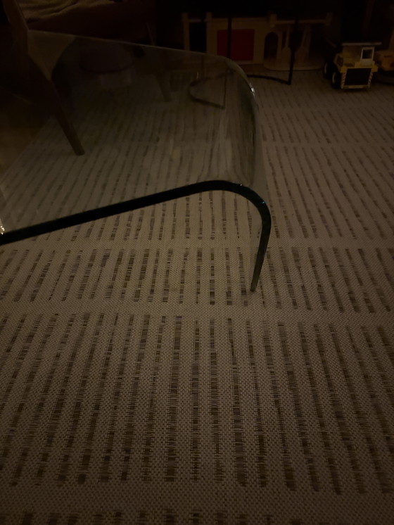 Image 1 of Fiam Italia Salontisch Wasserfall, gebogenes Glas. 