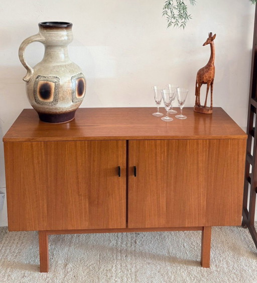 Commode et buffet vintage en teck, années 1960