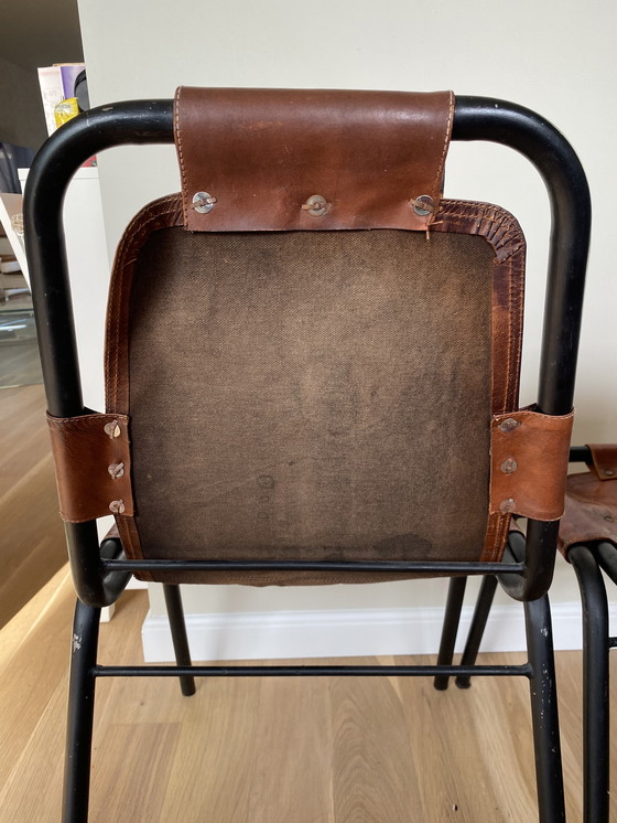 Image 1 of 2 chaises vintage Les Arcs, style Charlotte Perriand