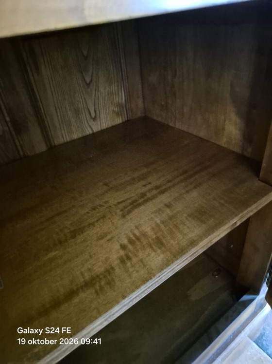 Two-part Display Cabinet in Cherry Wood – Glass (photo 7 of 7)