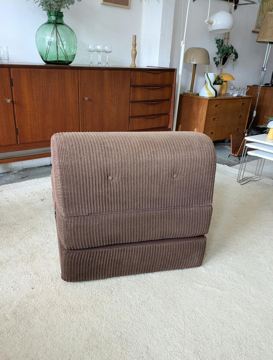 Poltrona letto vintage Ikea, velluto a coste marrone – Poltrone (photo 5 of 6)