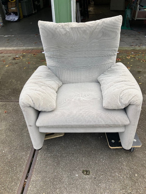 Image 1 of Set unico Maralunga originale di Vico Magistretti per Cassina, 1985