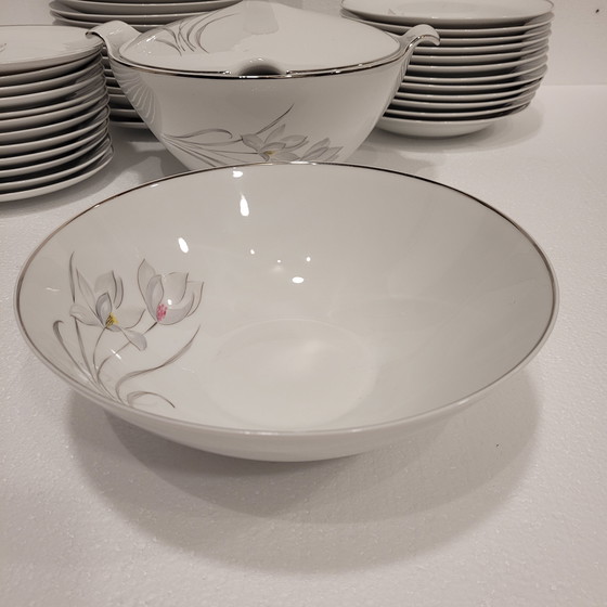 Image 1 of Vajilla de Porcelana Flores, Eschenbach, 55 Piezas, 50’s - Alemania