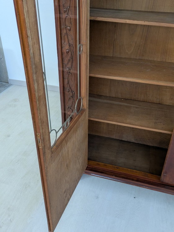 Image 1 of Vitrine - Hout, Messing, Glas