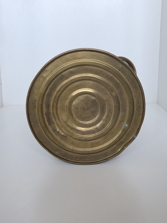 Vintage Nederlandse paraplubak/kolenkit van koper en messing met reliëf – Copper, Brass (photo 13 of 15)
