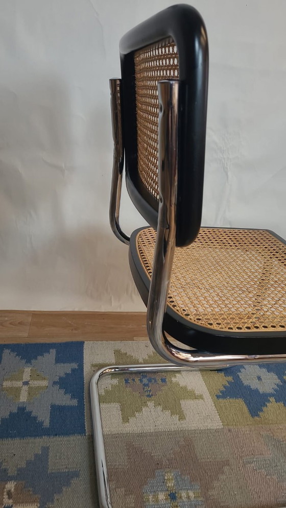Image 1 of Sedia Cesca B32 vintage nera di Marcel Breuer, Italia