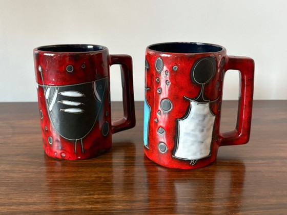 Image 1 of Tazze italiane di San Marino degli anni '50, stile Fantoni