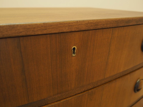 Image 1 of Walnut chest of drawers, Danish design, 1960s, designer: Kai Kristiansen