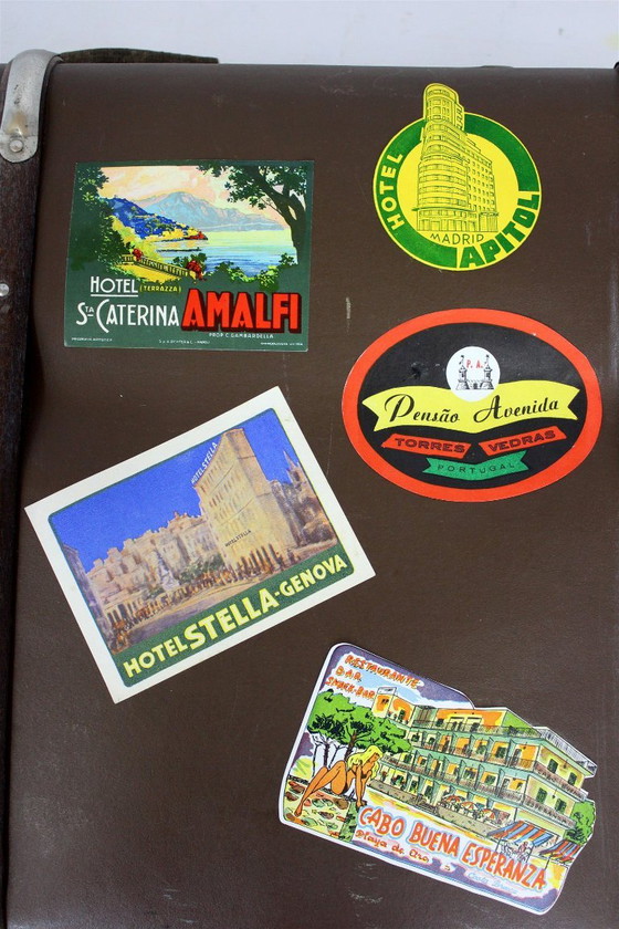 Grande valigia vintage con adesivi originali, anni '50 – Oggetti decorativi, Other (photo 17 of 20)