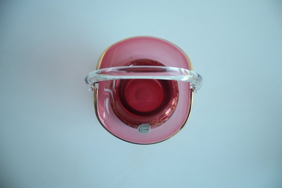 Image 1 of Kristal, vergulde mand, Bohemia Crystal, Tsjecho-Slowakije, jaren 1960.