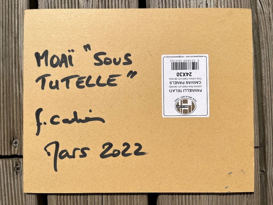 Image 1 of Acrylique sur carton entoilé.  Format 24x30cm. 