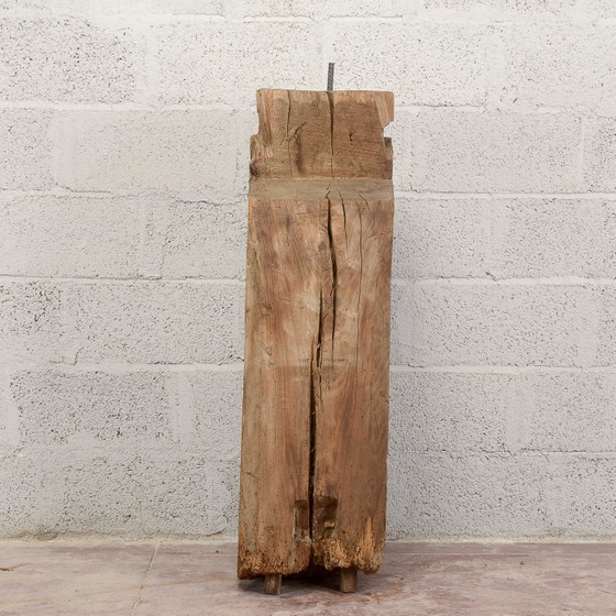 Base de Estatua Columnas Pedestal con Viga Decorativa – Hierro, Rustic (photo 6 of 14)