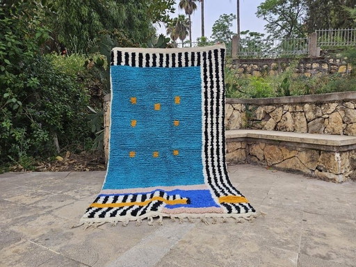 Tapis en laine pure fait main traditionnelle artisanale taille 200/300 cm