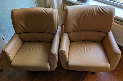 2 Himolla tangram fauteuils