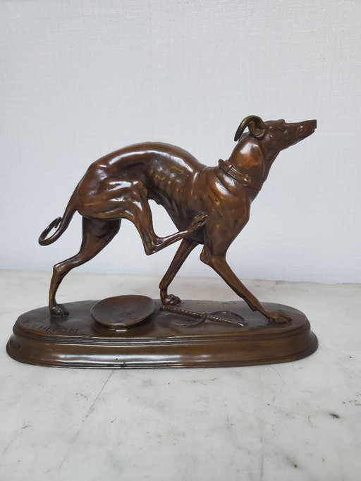 Scultura - Animale in bronzo - Firmato V. CHEMIN (rif 3973)