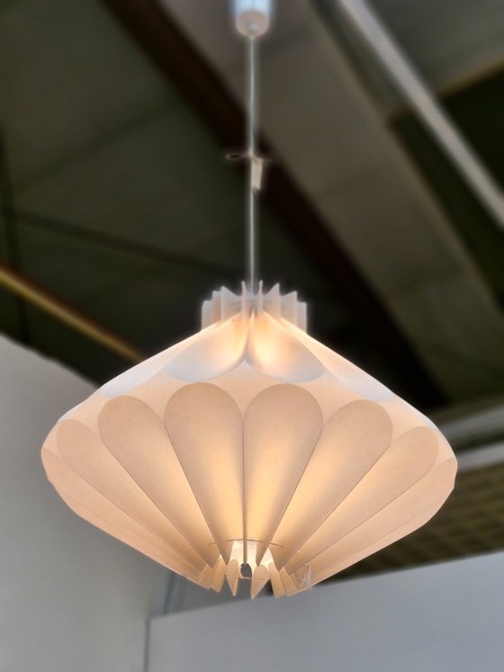Image 1 of Vintage origami pendant lamp space age 70s