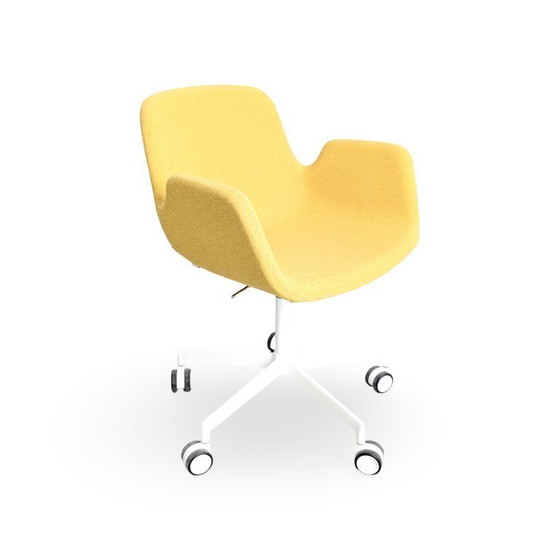 Image 1 of Set van 5 originele S131 Lapalma stoelen met armleuningen van Hee Welling-stof.