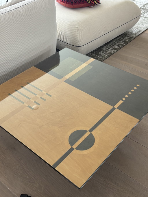 Quadratischer italienischer Couchtisch