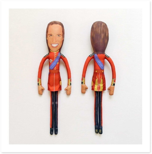 Prince William Art Doll Collectible | Prince William Gift | Royal Family Gift | British Royal Decor