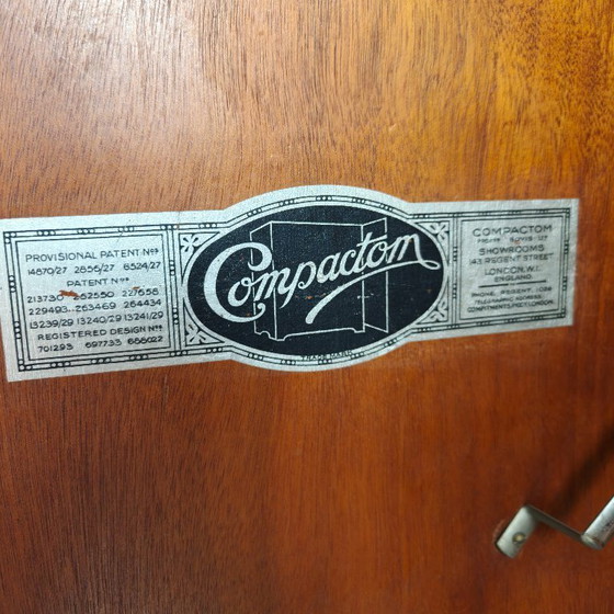 Image 1 of Herenkledingkast uit de jaren 1920 van mahonie en eikenhout, gemaakt door Compactom Ltd.