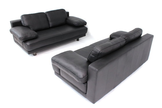 Image 1 of como nuevo! 1 de 2 ROLF BENZ 355 diseño clásico sofá con cuero de primera calidad en condiciones de exposición, RP. 4917 Euro, a