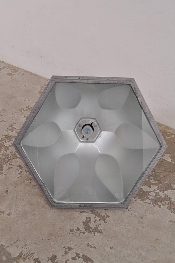 Image 1 of Lampe d'usine en aluminium, design industriel, années 1950