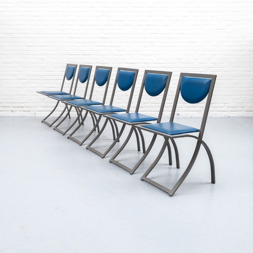 KFF Sinus Eetkamerstoelen Set 80s