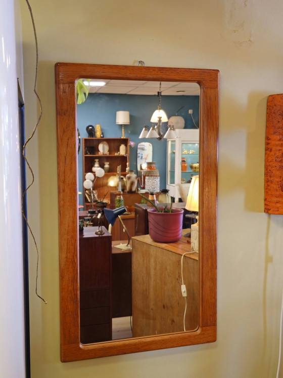 Image 1 of Specchio da parete vintage Silkeborg in teak, design danese.