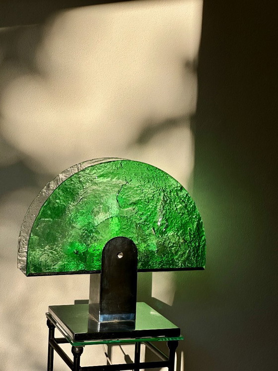 Image 1 of Luigi Massoni - Lampe de table "Albero" - Verre Murano Pulegoso - 1970